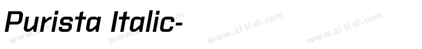 Purista Italic字体转换